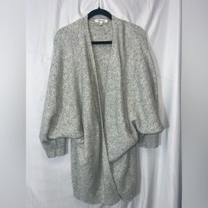 Miracle Soft Gray Women's Cardigan M/L batting sleeves